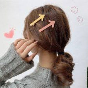 korean cute arrow hair clips